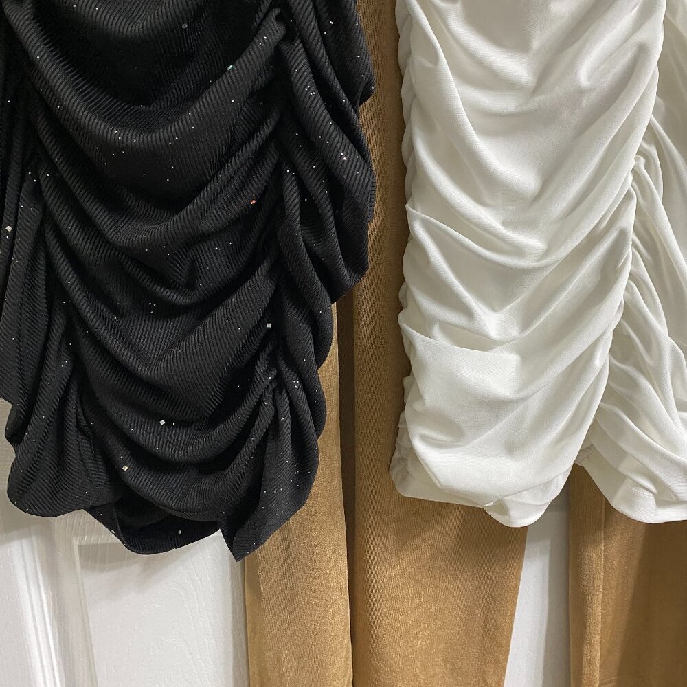 Lk New ~2 Bodycon Mini Dresses~Sm-1Blk~1Wht - Picture 7 of 16